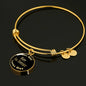 Wire Fox Terrier v2 - 18k Gold Finished Bangle Bracelet