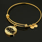 Lotus Flower - 18k Gold Finished Bangle Bracelet