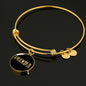 Amanda v02 - 18k Gold Finished Bangle Bracelet