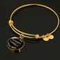 Miniature Schnauzer - 18k Gold Finished Bangle Bracelet