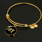 Joy v02 - 18k Gold Finished Bangle Bracelet