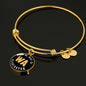 Heart In Washington - 18k Gold Finished Bangle Bracelet