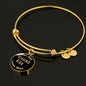 Russian Blue v2 - 18k Gold Finished Bangle Bracelet