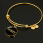 Tiffany v02 - 18k Gold Finished Bangle Bracelet