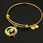 Initial Q v1a - 18k Gold Finished Bangle Bracelet