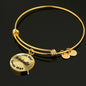 Bernedoodle - 18k Gold Finished Bangle Bracelet