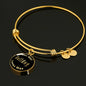 Bulldog v1 - 18k Gold Finished Bangle Bracelet