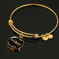 Dachshund v1 - 18k Gold Finished Bangle Bracelet
