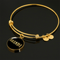 Brandi v02 - 18k Gold Finished Bangle Bracelet