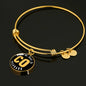 Heart In Colorado - 18k Gold Finished Bangle Bracelet
