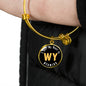 Heart In Wyoming - 18k Gold Finished Bangle Bracelet