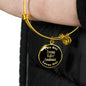 Treeing Walker Coonhound v2 - 18k Gold Finished Bangle Bracelet