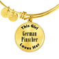 German Pinscher - 18k Gold Finished Bangle Bracelet