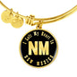 Heart In New Mexico v02 - 18k Gold Finished Bangle Bracelet