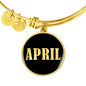 April v02 - 18k Gold Finished Bangle Bracelet