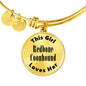 Redbone Coonhound - 18k Gold Finished Bangle Bracelet