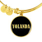 Yolanda v02 - 18k Gold Finished Bangle Bracelet