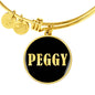 Peggy v02 - 18k Gold Finished Bangle Bracelet