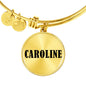 Caroline v01 - 18k Gold Finished Bangle Bracelet