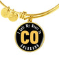 Heart In Colorado - 18k Gold Finished Bangle Bracelet