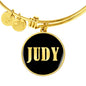Judy v02 - 18k Gold Finished Bangle Bracelet