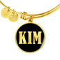 Kim v02 - 18k Gold Finished Bangle Bracelet