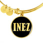 Inez v02 - 18k Gold Finished Bangle Bracelet