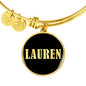 Lauren v02 - 18k Gold Finished Bangle Bracelet