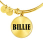 Billie v01 - 18k Gold Finished Bangle Bracelet