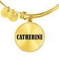 Catherine v01 - 18k Gold Finished Bangle Bracelet