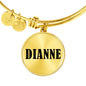 Dianne v01 - 18k Gold Finished Bangle Bracelet