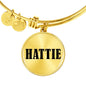 Hattie v01 - 18k Gold Finished Bangle Bracelet