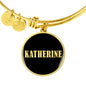 Katherine v02 - 18k Gold Finished Bangle Bracelet