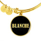 Blanche v02 - 18k Gold Finished Bangle Bracelet