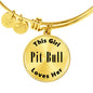 Pit Bull - 18k Gold Finished Bangle Bracelet