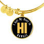 Heart In Hawaii - 18k Gold Finished Bangle Bracelet