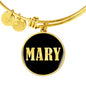 Mary v02 - 18k Gold Finished Bangle Bracelet