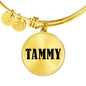 Tammy v01 - 18k Gold Finished Bangle Bracelet