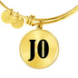 Jo v01 - 18k Gold Finished Bangle Bracelet
