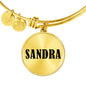 Sandra v01 - 18k Gold Finished Bangle Bracelet