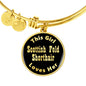 Scottish Fold Shorthair - 18k Gold Finished Bangle Bracelet
