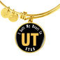 Heart In Utah - 18k Gold Finished Bangle Bracelet