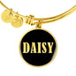 Daisy v02 - 18k Gold Finished Bangle Bracelet