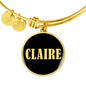 Claire v02 - 18k Gold Finished Bangle Bracelet