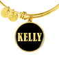 Kelly v02 - 18k Gold Finished Bangle Bracelet