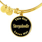 Sheepadoodle v2 - 18k Gold Finished Bangle Bracelet