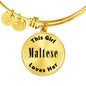 Maltese v2 - 18k Gold Finished Bangle Bracelet