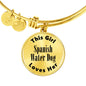 Spanish Water Dog - 18k Gold Finished Bangle Bracelet