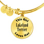 Lakeland Terrier - 18k Gold Finished Bangle Bracelet