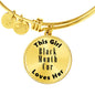 Black Mouth Cur - 18k Gold Finished Bangle Bracelet